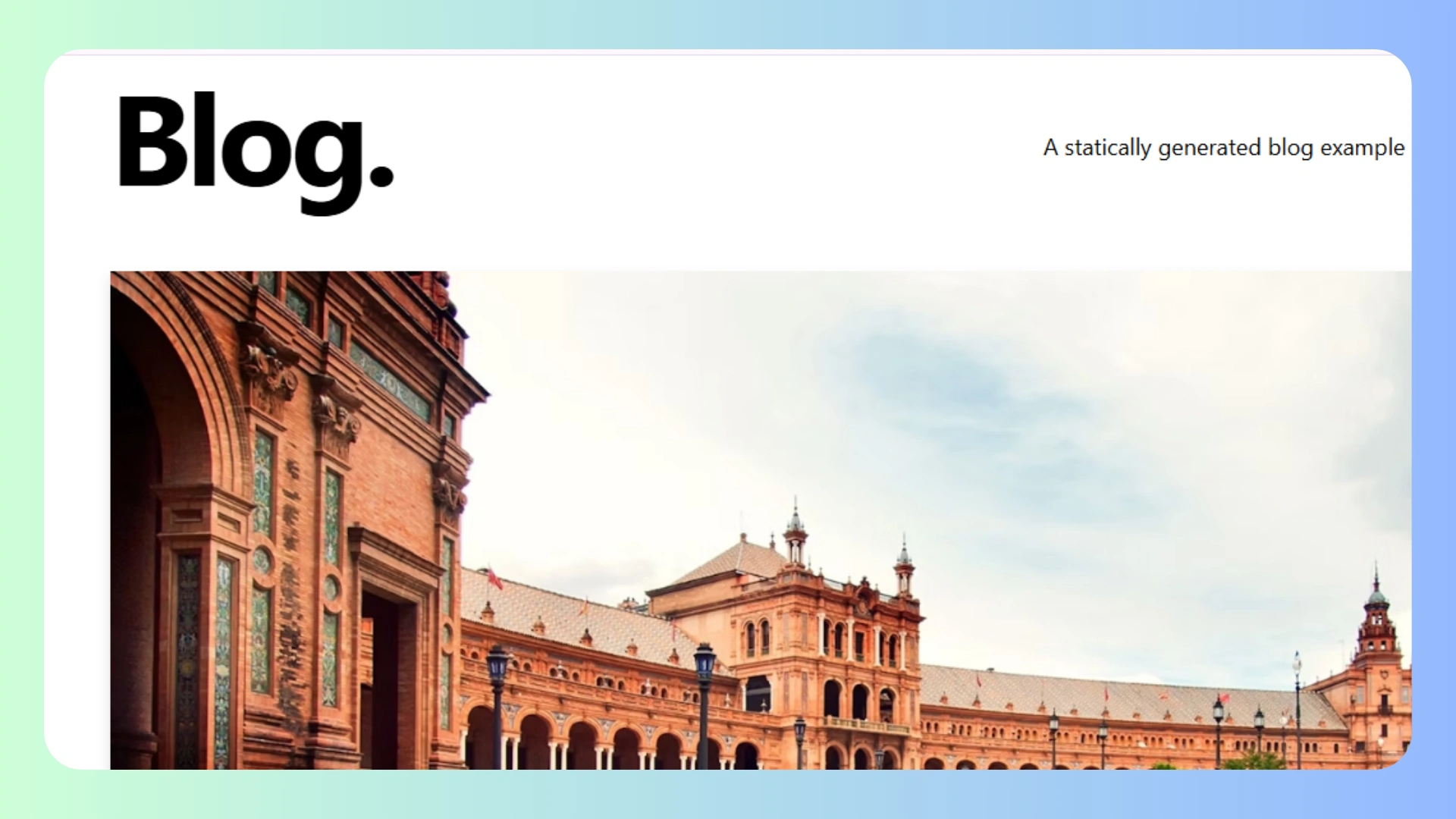 Nextjs Blog by DatoCMS