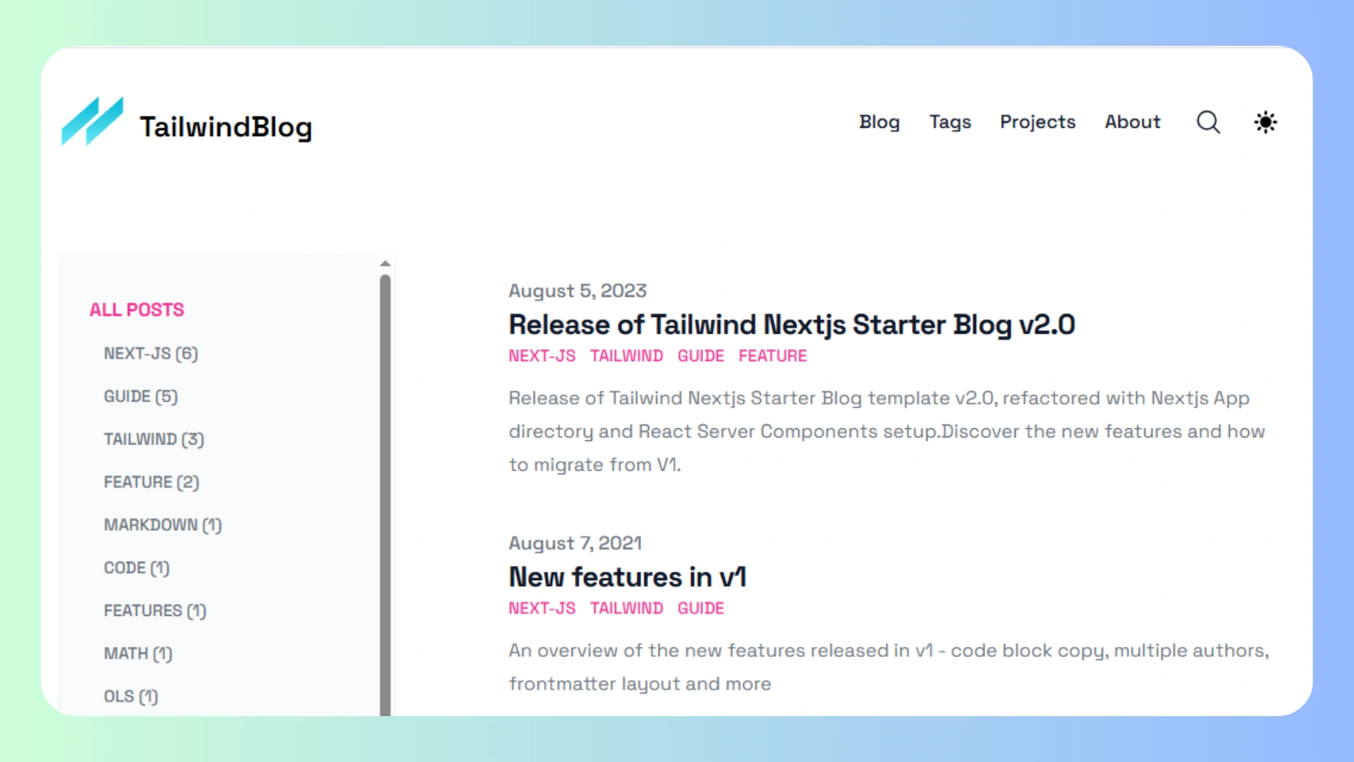 Tailwind Nextjs Starter Blog