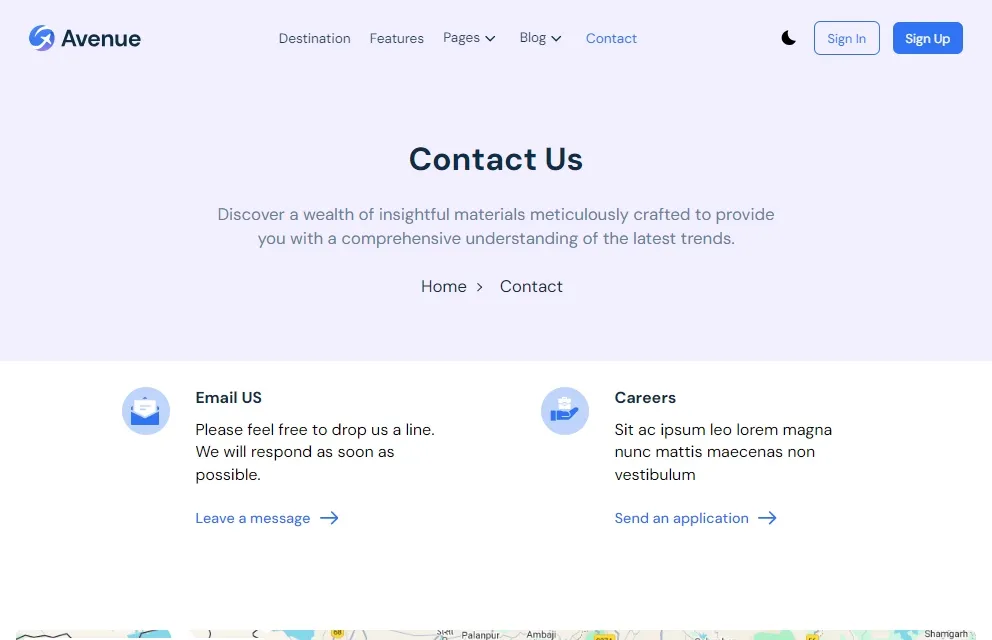 Contact Page