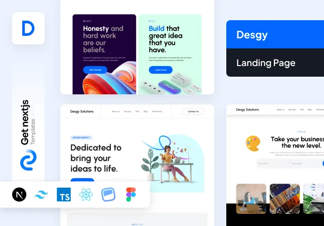 Live Preview Desgy Nextjs Free Landing Page Template