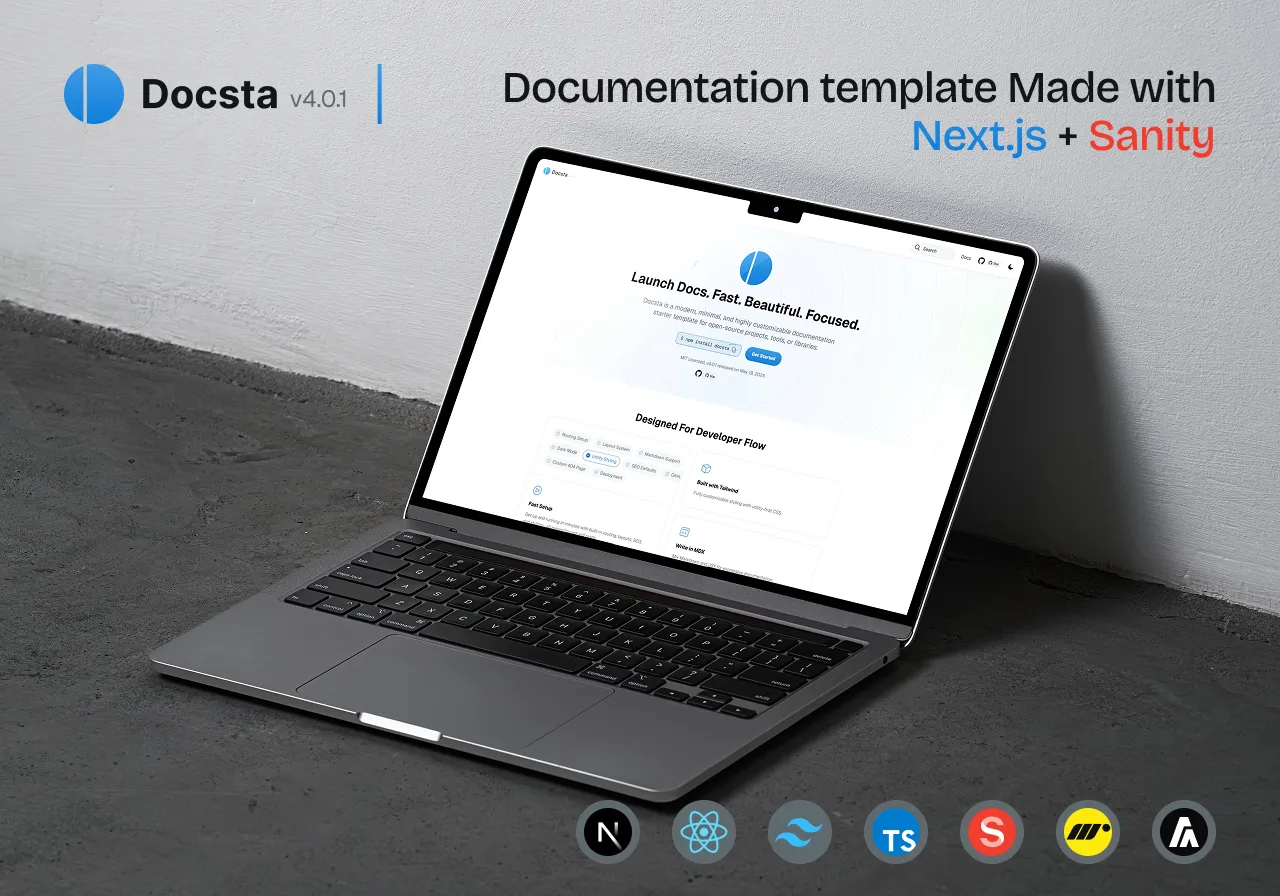 Docsta Nextjs Documentation Template