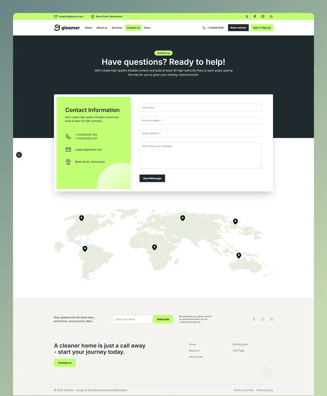Contact Page