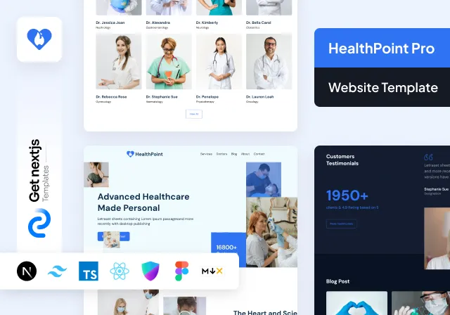 Healthpoint Pro NextJs Medical and Healthcare Website Template