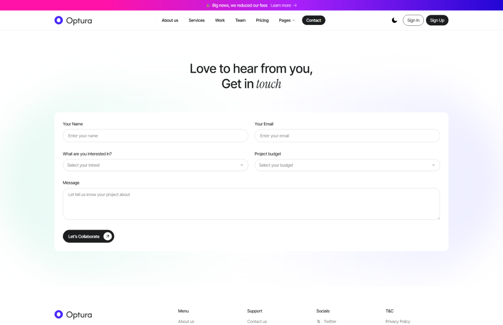 Contact Page