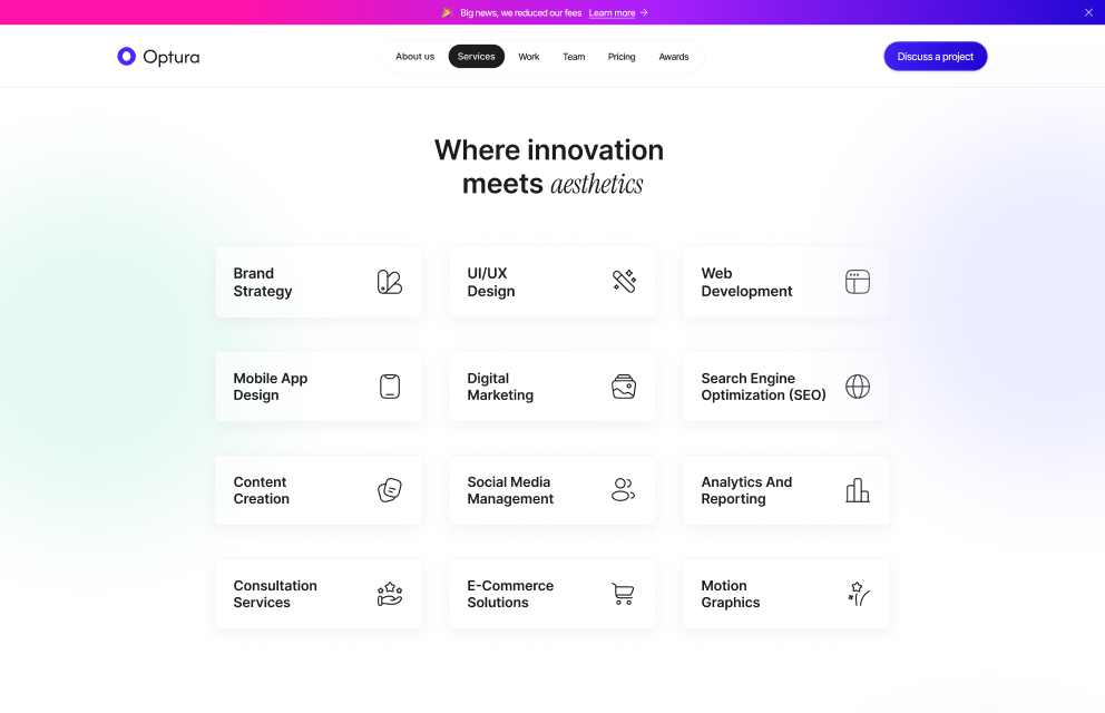 Services Page
