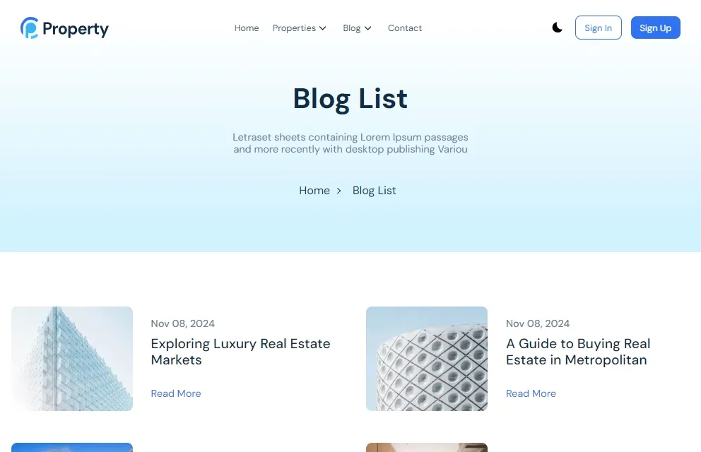 Blog Page