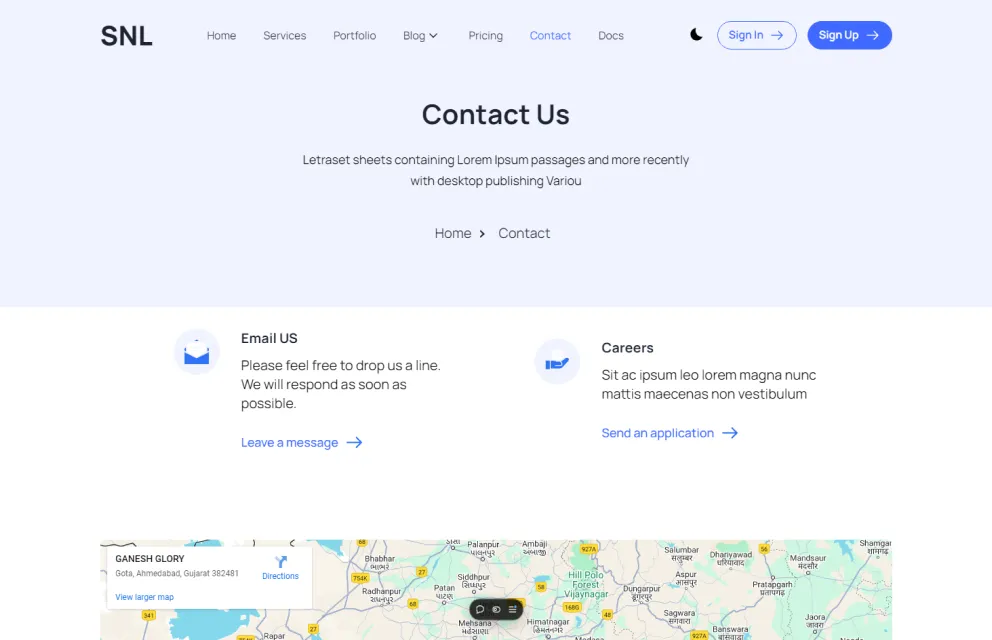 Contact Page