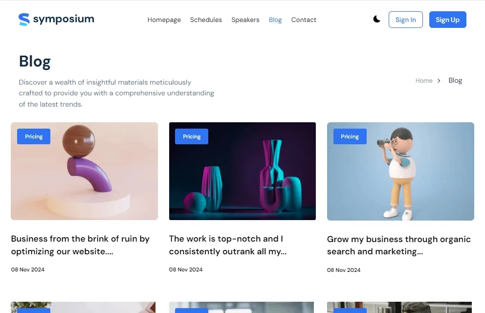 Blog Page