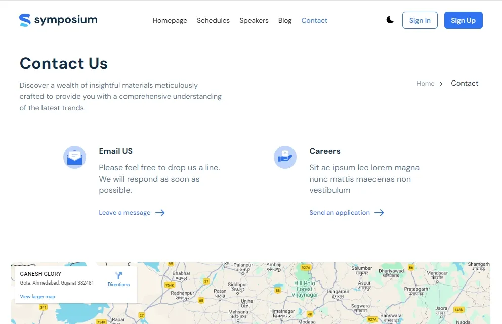 Contact Page
