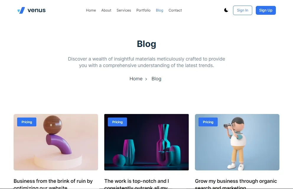 Blog Page