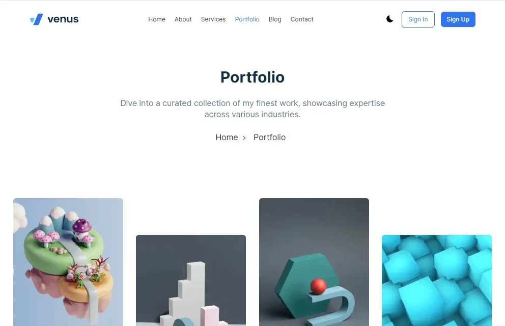Portfolio Page